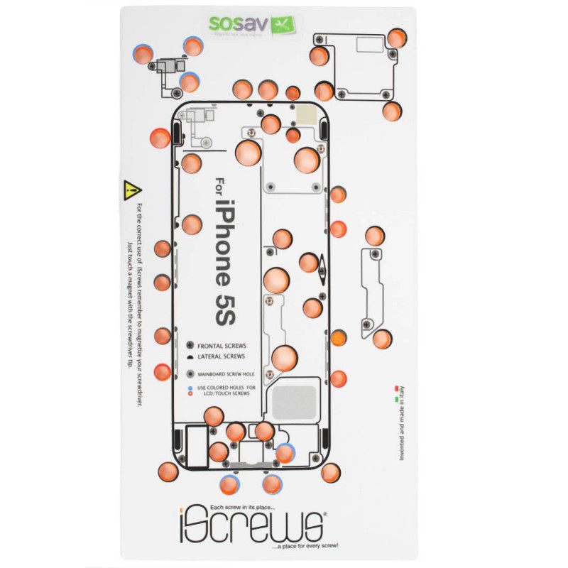 Organisateur de vis (iScrews) - iPhone 5S Organisateur de vis (iScrews) - iPhone 5S