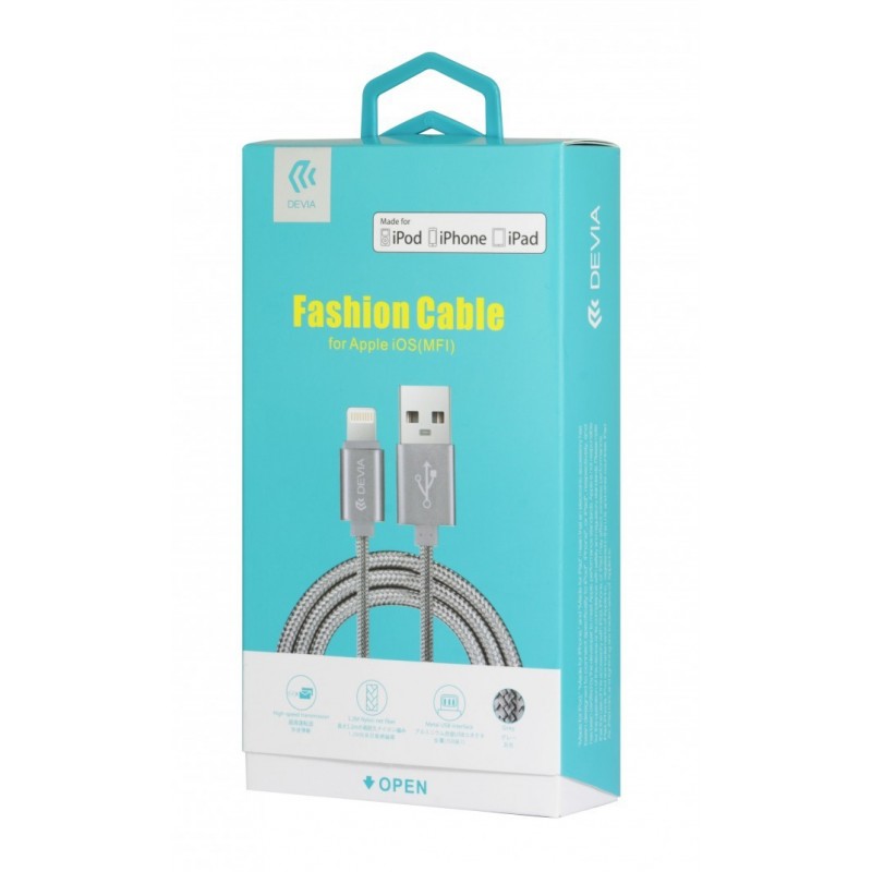 Câble Lightning tressé MFI (1 mètre) Câble Lightning tressé MFI (1 mètre)