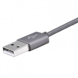 Câble Lightning tressé MFI (1 mètre)
