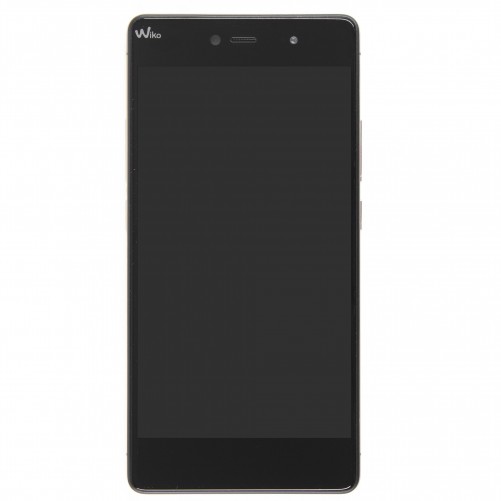 Ecran complet assemblé (LCD + Tactile + Châssis) Or et Noir (Officiel) - Wiko Fever 4G
