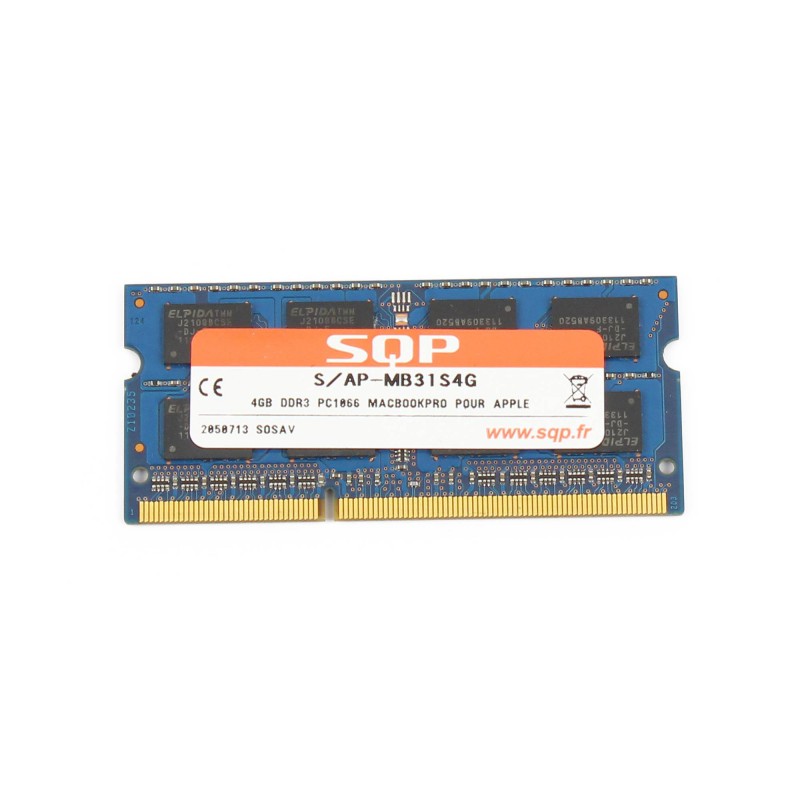 RAM SQP SoDimm 4Go DDR3 1066 MHz PC 8500 RAM SQP SoDimm 4Go DDR3 1066 MHz PC 8500