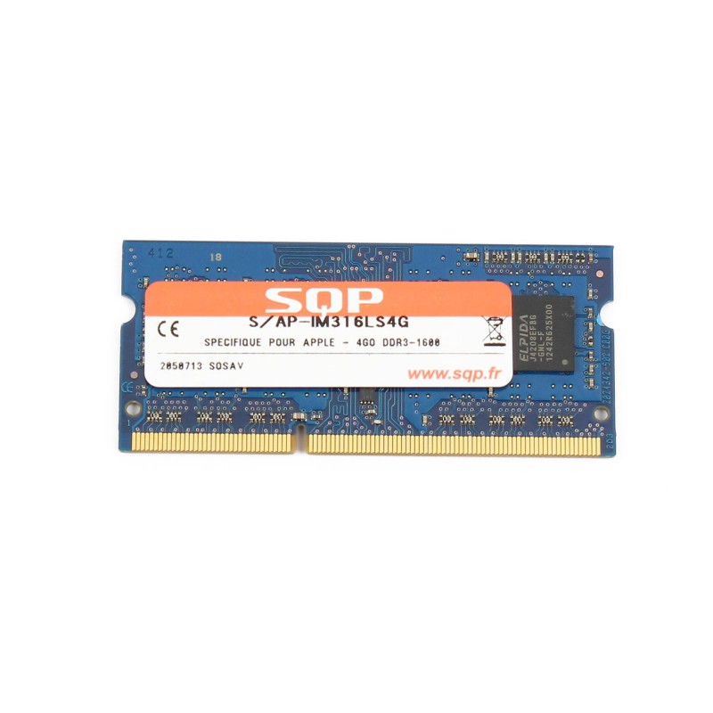 RAM SQP SoDimm 4 Go DDR3 1600 MHz - PC3-12800 RAM SQP SoDimm 4 Go DDR3 1600 MHz - PC3-12800