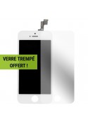 Kit de réparation Ecran Blanc iPhone 5S + verre trempé offert