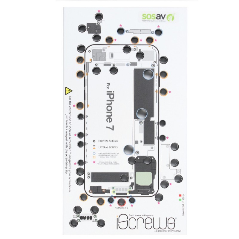 Organisateur de vis (iScrews) - iPhone 7 Organisateur de vis (iScrews) - iPhone 7