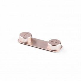 Lot de 3 boutons (Power / Vibreur / Volume ) OR ROSE - iPhone SE