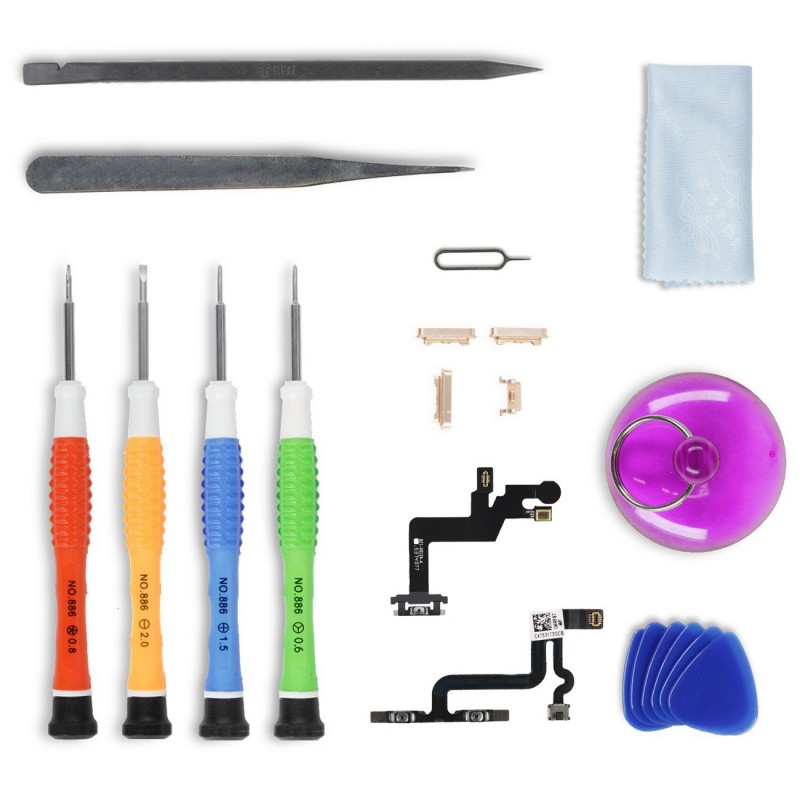 Kit de réparation Boutons OR - iPhone 6S Plus Kit de réparation Boutons OR - iPhone 6S Plus