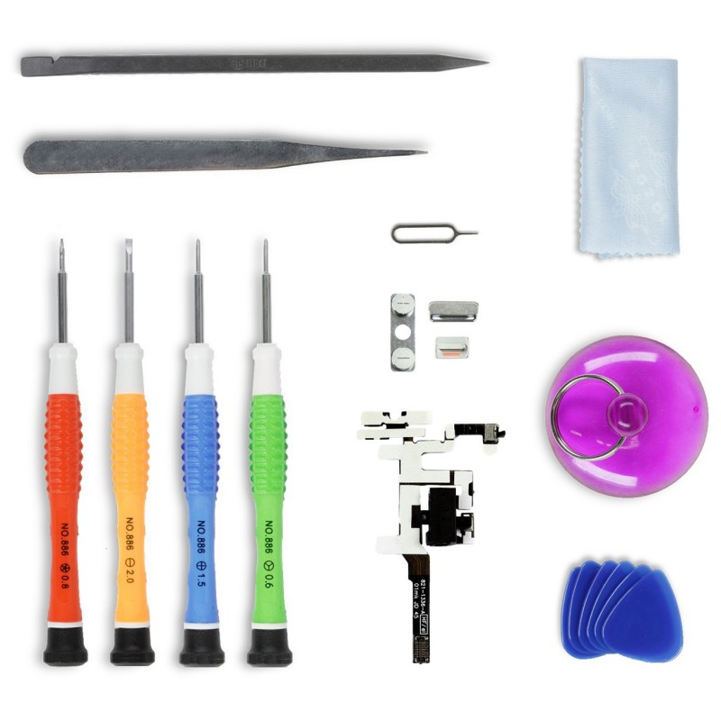kit de réparation boutons NOIR - iPhone 4S kit de réparation boutons NOIR - iPhone 4S