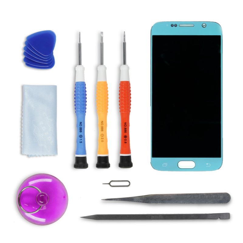 Kit de réparation Ecran Bleu - Galaxy S6 Kit de réparation Ecran Bleu - Galaxy S6
