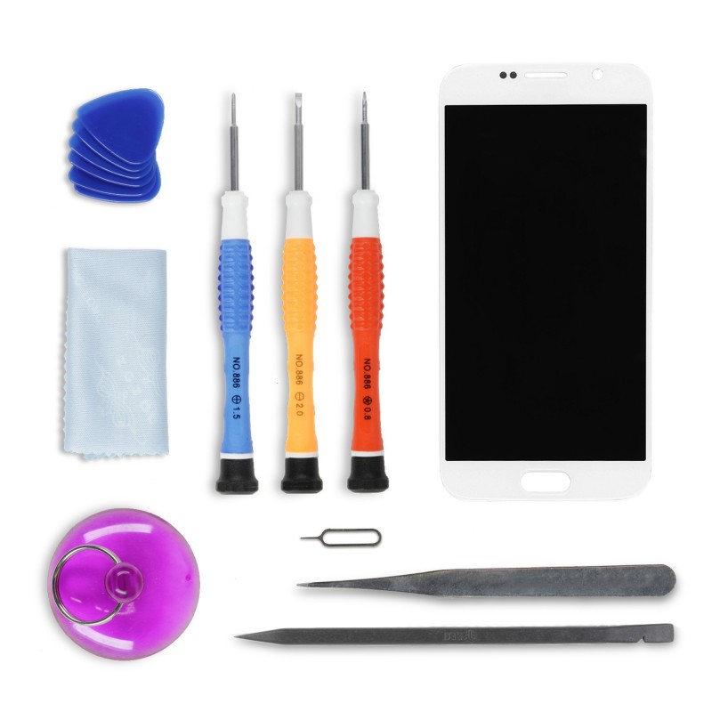 Kit de réparation Ecran Blanc - Galaxy S6 Kit de réparation Ecran Blanc - Galaxy S6