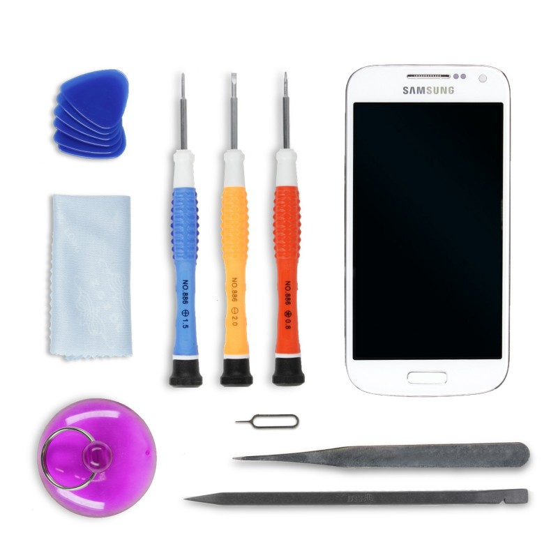 kit de réparation Ecran Blanc - Galaxy S4 Mini Plus kit de réparation Ecran Blanc - Galaxy S4 Mini Plus