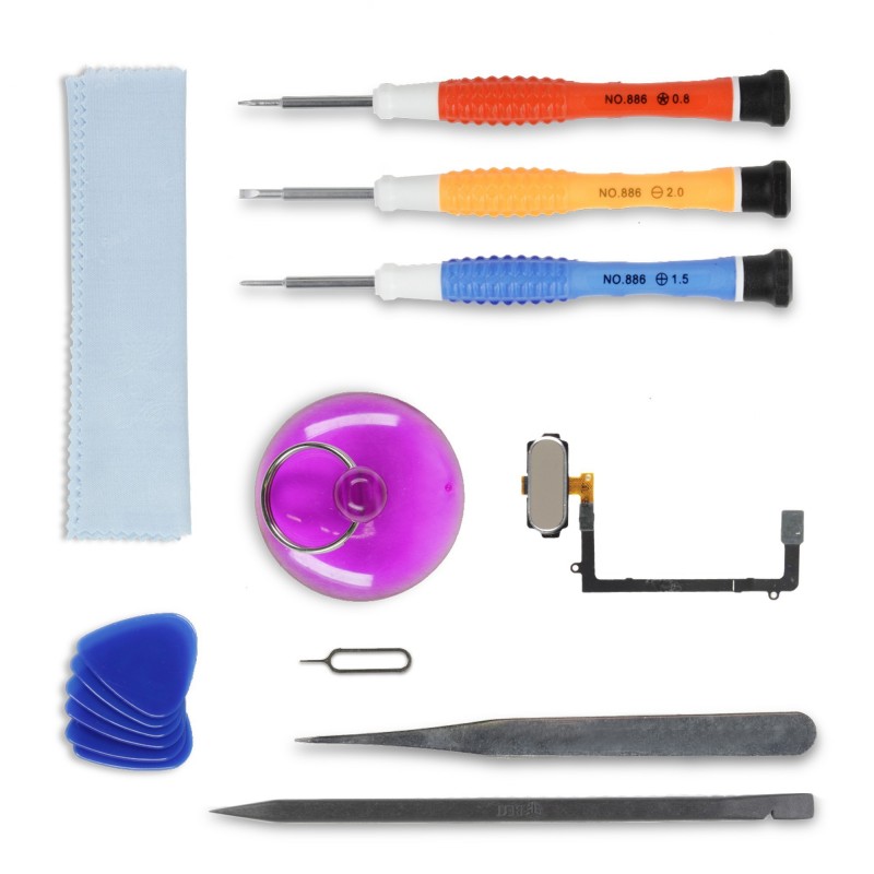 Kit de réparation Bouton home Or - Galaxy S6 Edge Kit de réparation Bouton home Or - Galaxy S6 Edge