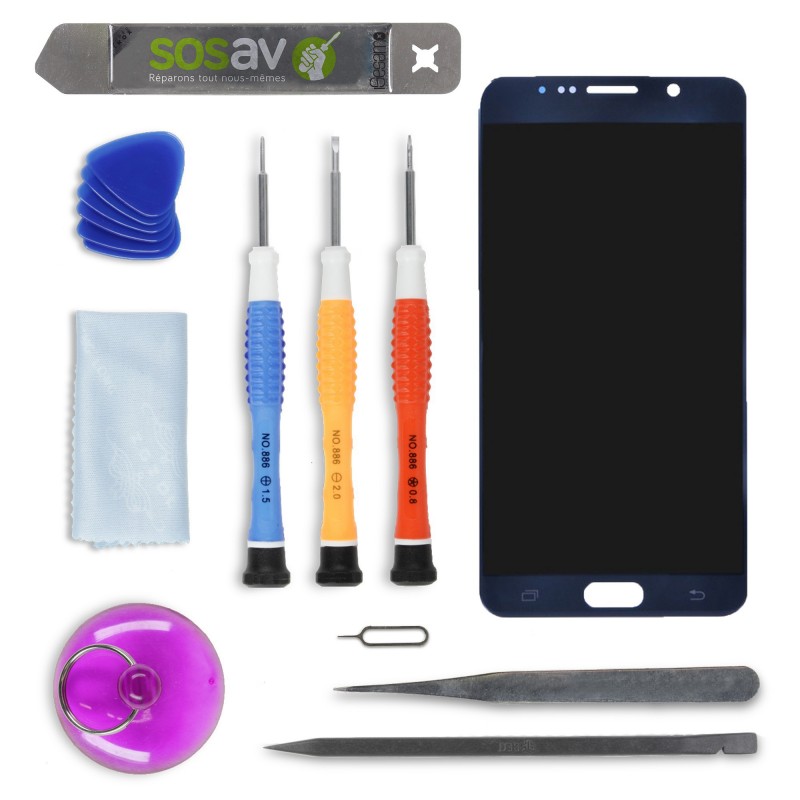 Kit de réparation Ecran Bleu - Samsung Galaxy Note 5 Kit de réparation Ecran Bleu - Samsung Galaxy Note 5