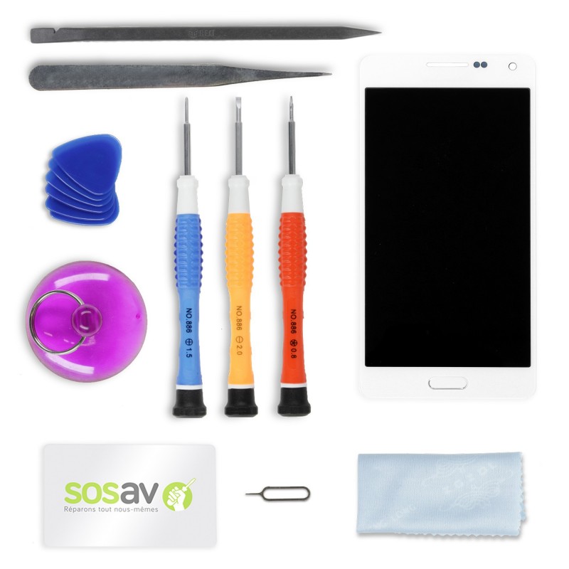 Kit de réparation Ecran Blanc - Samsung Galaxy A5 Kit de réparation Ecran Blanc - Samsung Galaxy A5