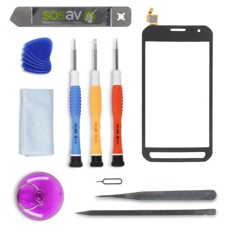 Kit de réparation vitre tactile - Samsung Galaxy Xcover 3 Kit de réparation vitre tactile - Samsung Galaxy Xcover 3