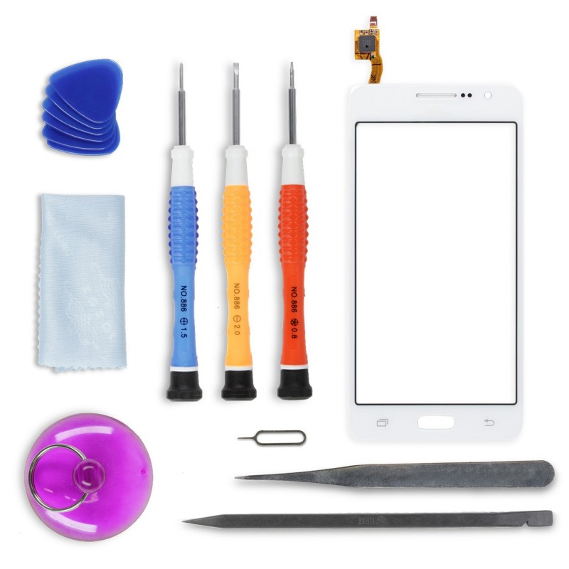 Kit de réparation Vitre Tactile Blanche SM-G531F Kit de réparation Vitre Tactile Blanche SM-G531F