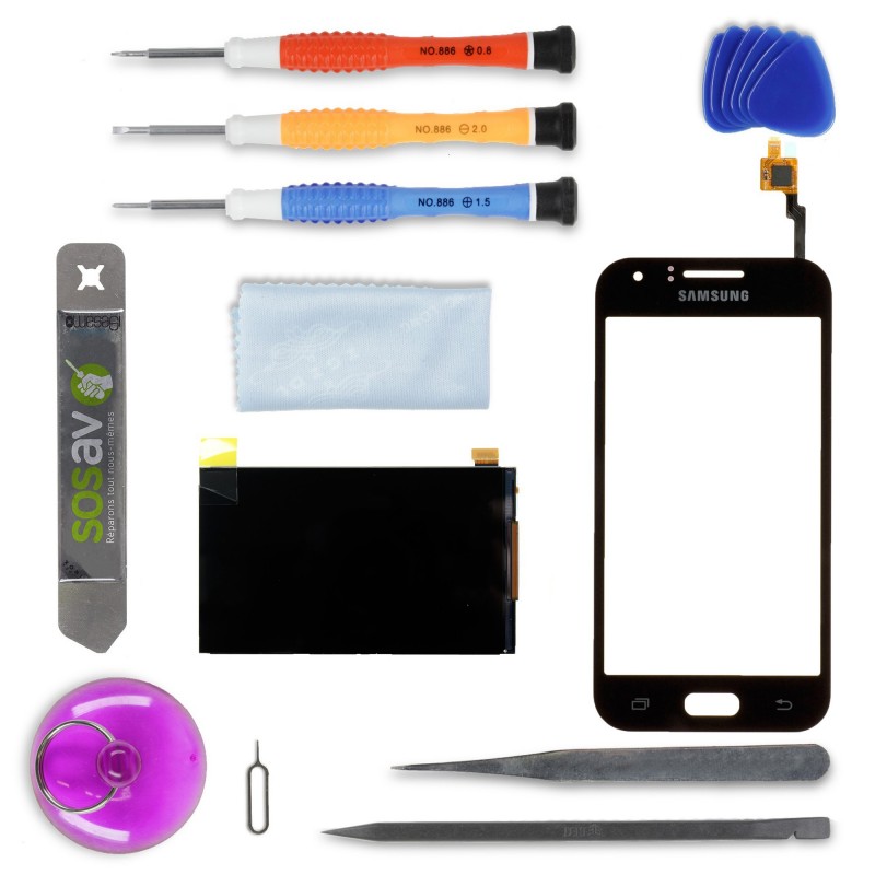 Kit de réparation Ecran complet noir - Samsung Galaxy J1 Kit de réparation Ecran complet noir - Samsung Galaxy J1