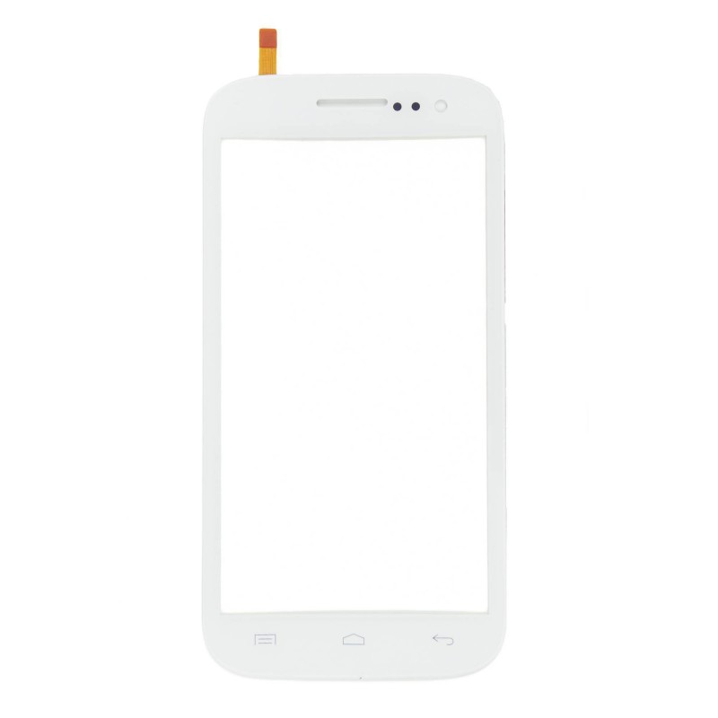Vitre tactile Blanche - Wiko Cink Five Vitre tactile Blanche - Wiko Cink Five