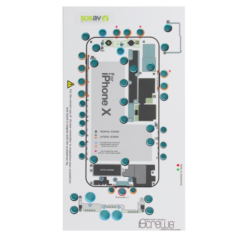 Organisateur de vis (iScrews) - iPhone X Organisateur de vis (iScrews) - iPhone X