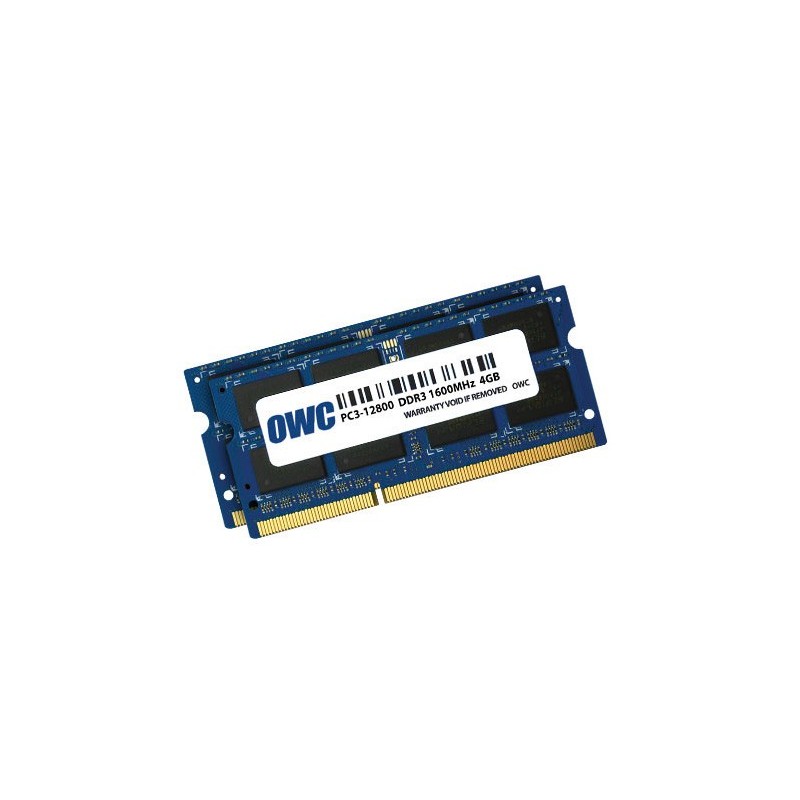 8Go RAM (2x4 Go OWC)1600mHz DDR3L SO-DIMM PC12800 8Go RAM (2x4 Go OWC)1600mHz DDR3L SO-DIMM PC12800