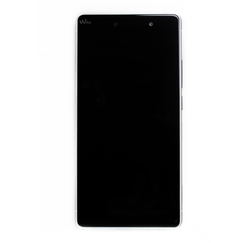 Ecran complet Noir (LCD + tactile) + châssis gris (officiels) - Wiko Fever Special Edition Ecran complet Noir (LCD + tactile) + châssis gris (officiels) - Wiko Fever Special Edition