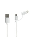 Chargeur duo micro USB / Lightning Moxie