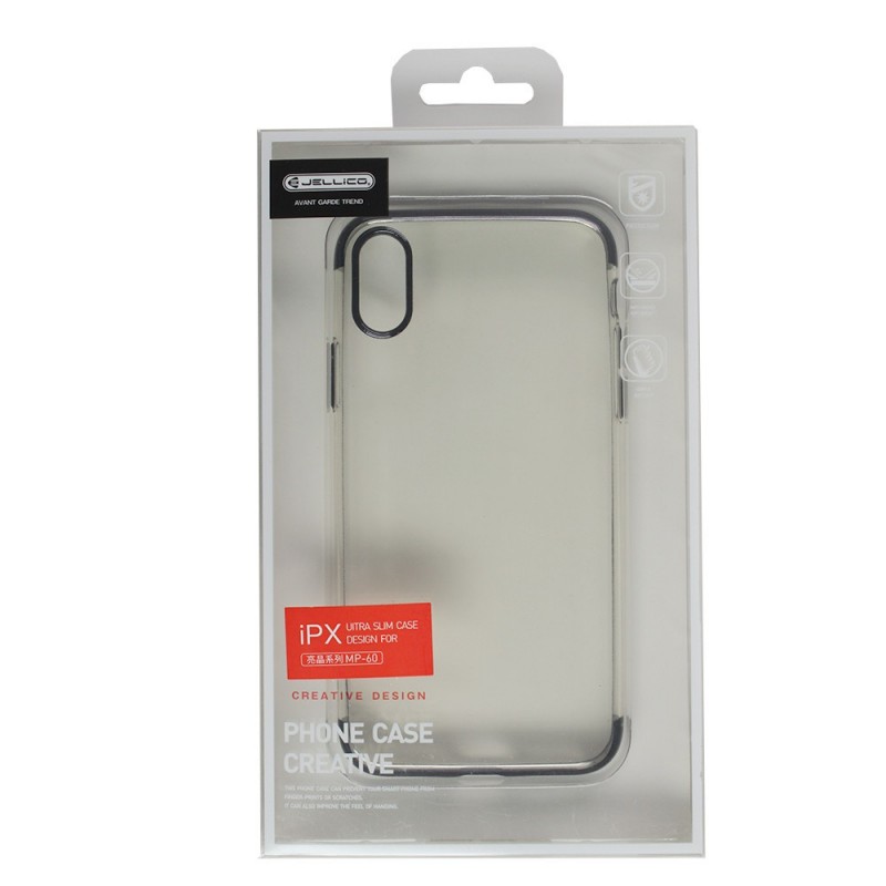 Coque TPU Ultra fine transparente / noire - iPhone X Coque TPU Ultra fine transparente / noire - iPhone X