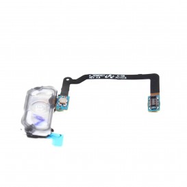 Nappe + Bouton Home Blanc - Galaxy S5
