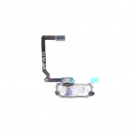 Nappe + Bouton Home Blanc - Galaxy S5