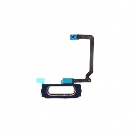 Nappe + Bouton Home Blanc - Galaxy S5